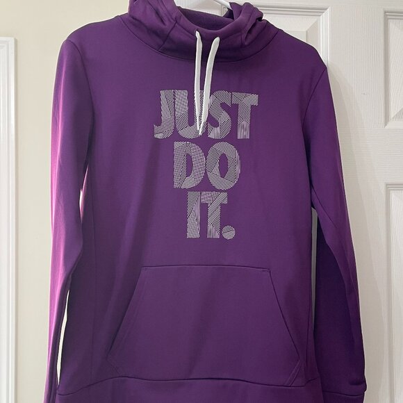 NIKE Purple Hoodie "Just Do It." - Size Small - Picture 1 of 3